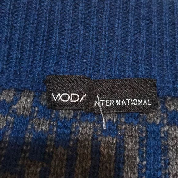 MODA INTERNATIONAL Blue Printed Knit Skirt - Picture 7 of 8